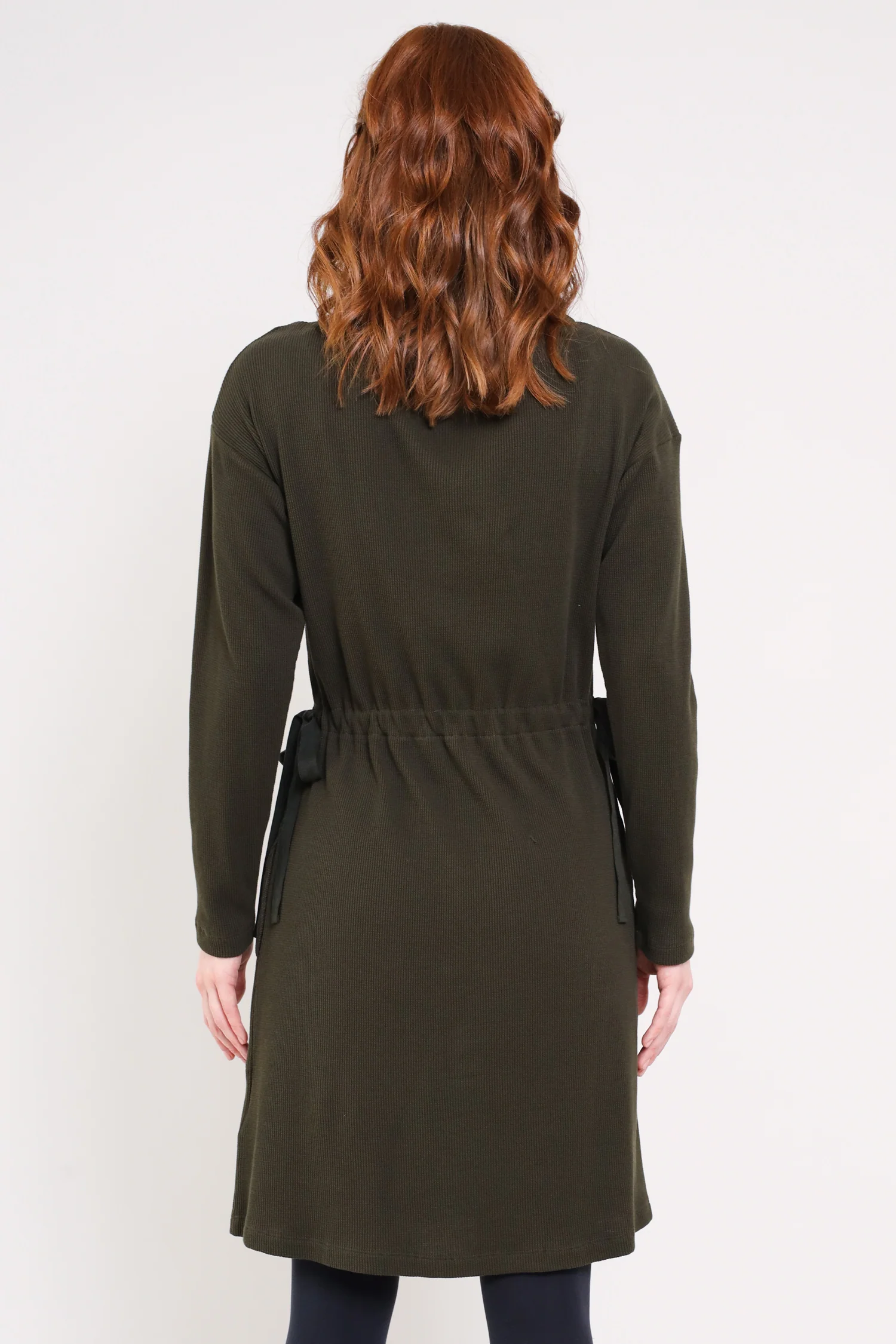 GOTS Organic Cotton Tie Waist Tunic Dress - Image 3