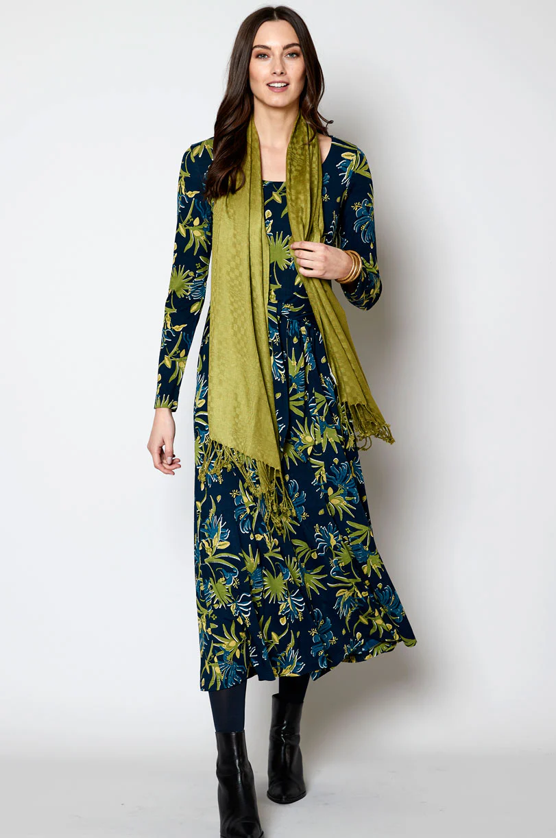 Ecovero Panelled Tie Midi Dress - Image 7